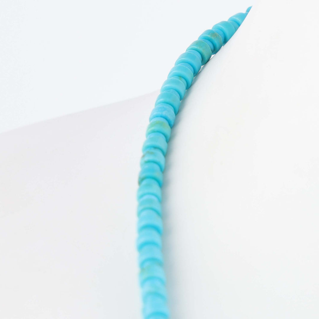 Navajo Sleeping Beauty Turquoise Heishi Necklace