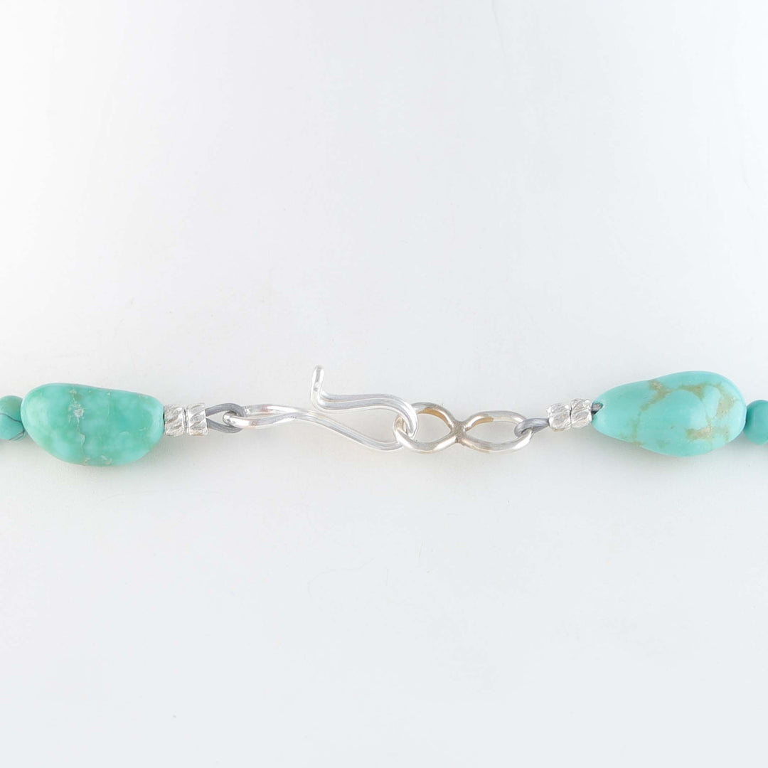 Navajo Green Kingman Turquoise Nugget Necklace