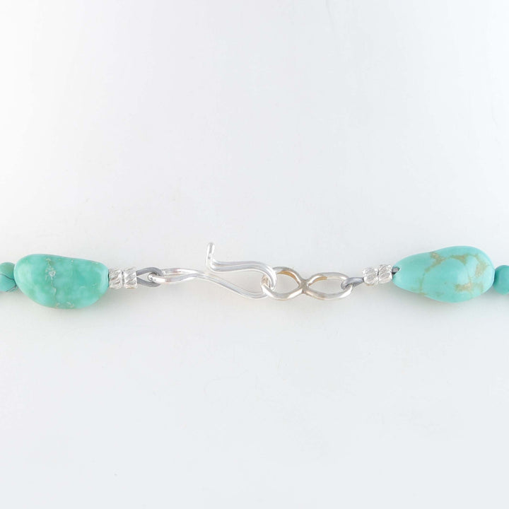 Navajo Green Kingman Turquoise Nugget Necklace