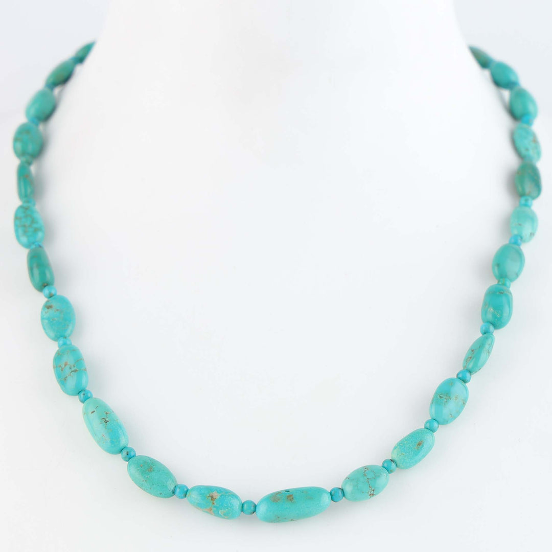 Navajo Kingman Turquoise Nugget Necklace