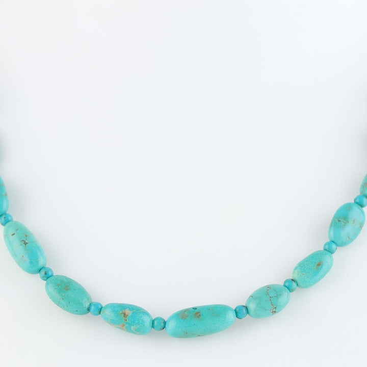 Navajo Kingman Turquoise Nugget Necklace
