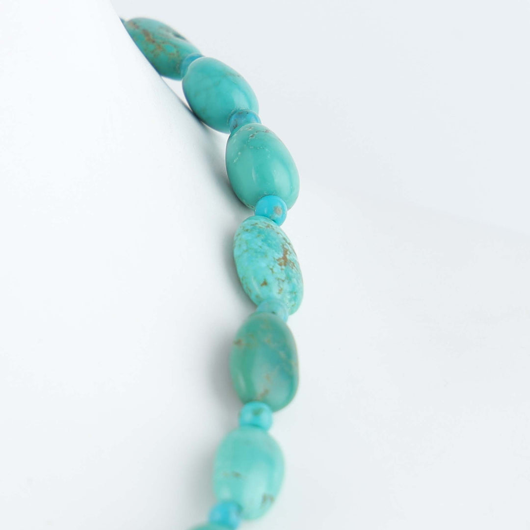 Navajo Kingman Turquoise Nugget Necklace