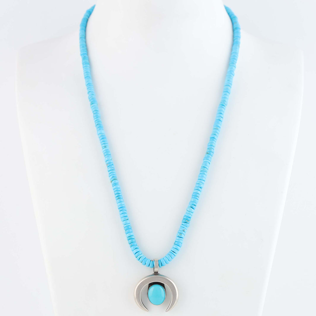 Sleeping Beauty Turquoise Necklace with Naja