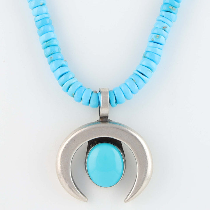 Sleeping Beauty Turquoise Necklace with Naja