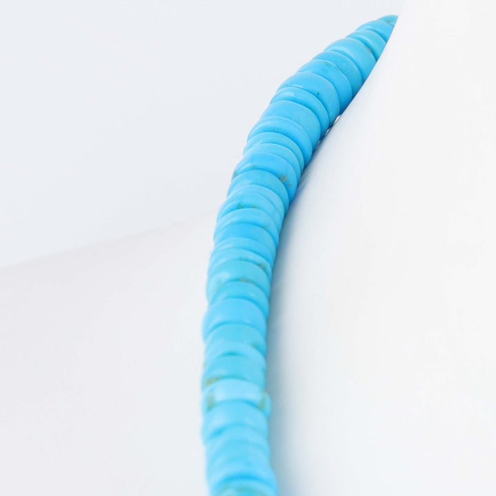 Sleeping Beauty Turquoise Heishi Necklace