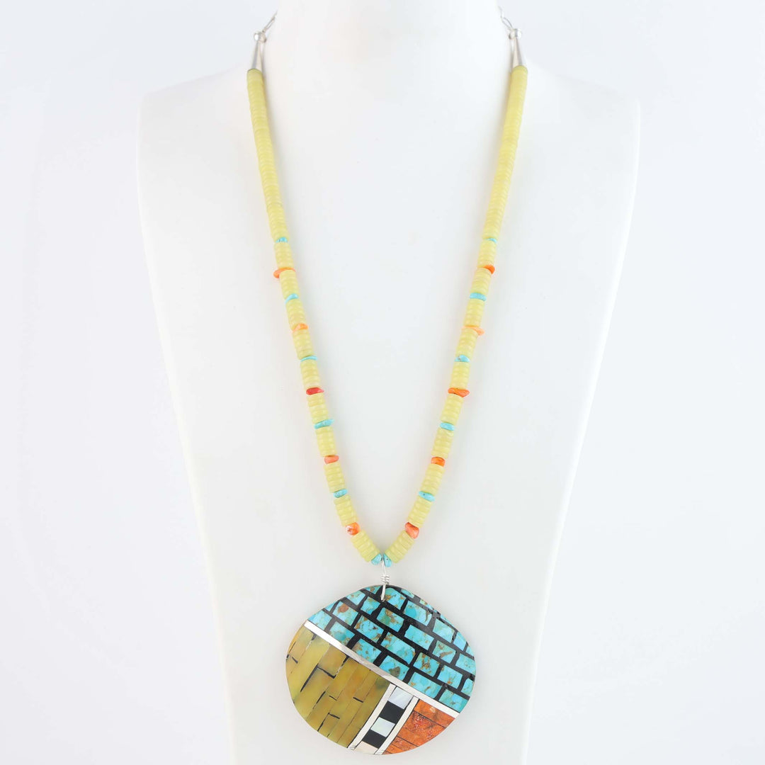 Santo Domingo Inlaid Shell Necklace