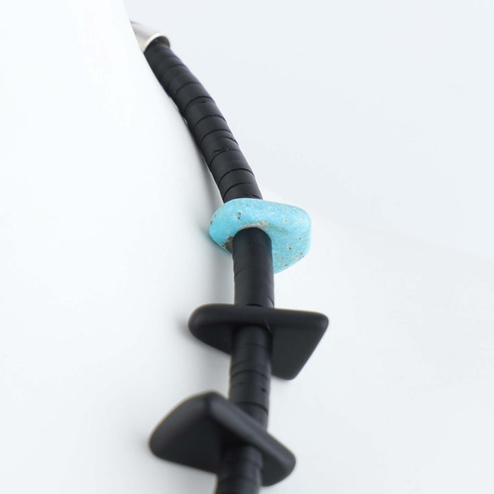 Navajo Jet Tab Necklace