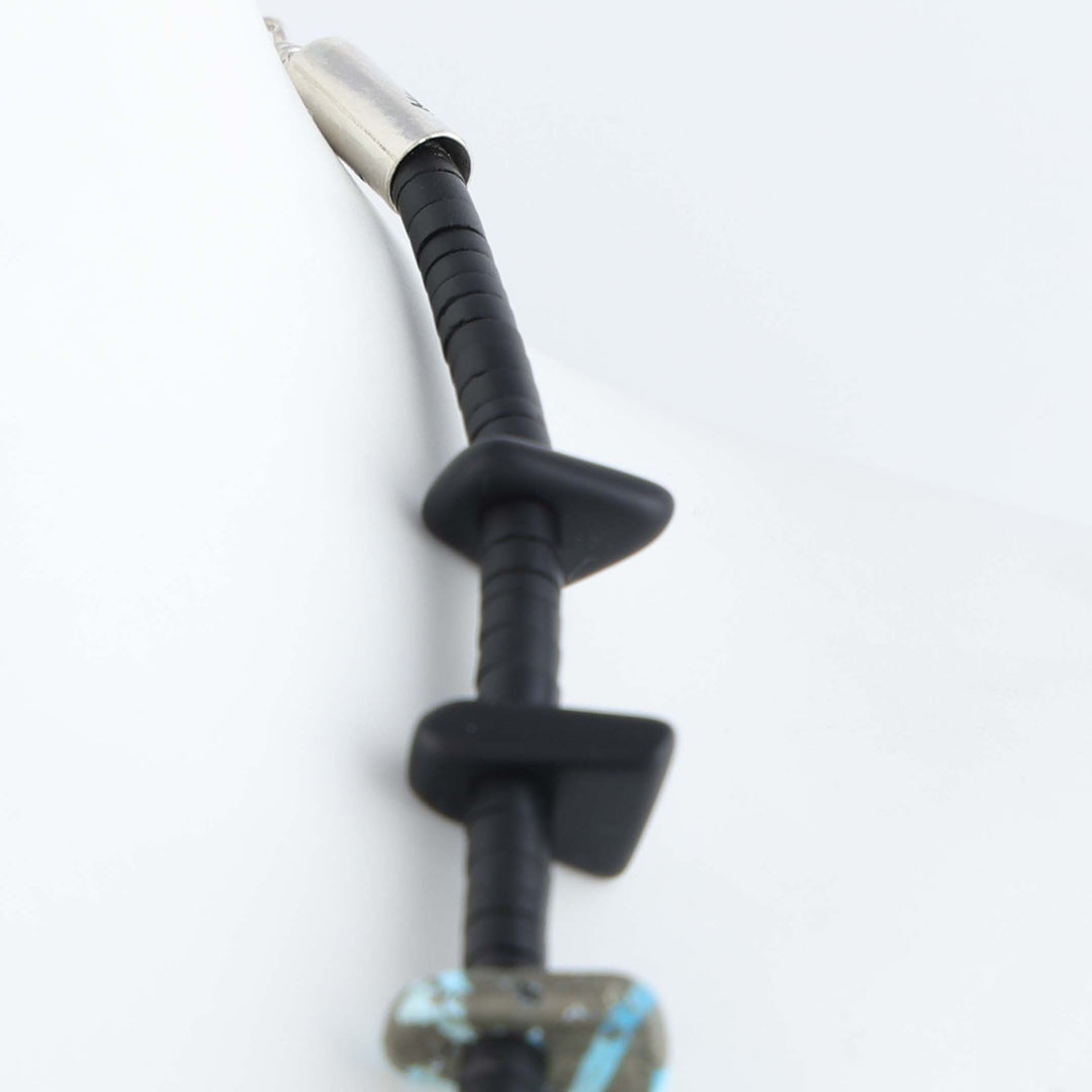 Navajo Jet Tab Necklace