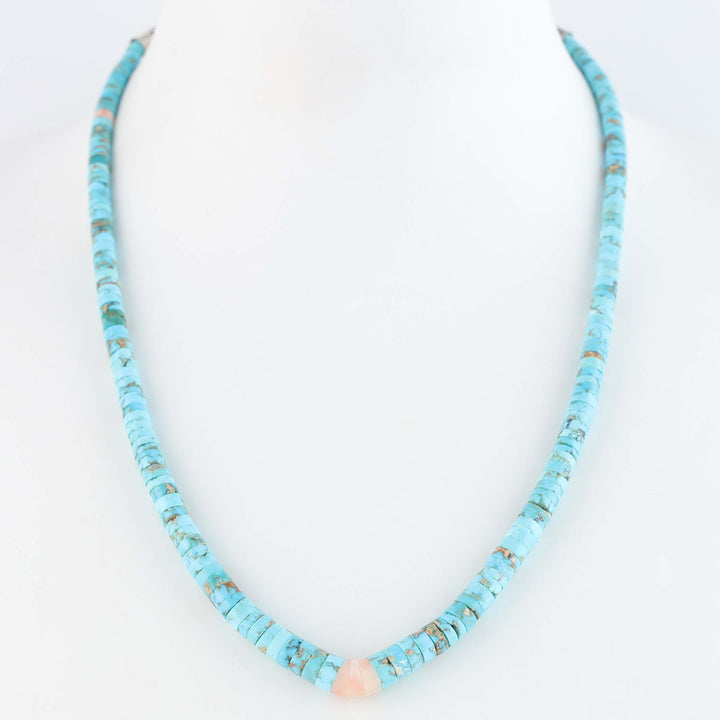 Navajo Evans Turquoise Heishi Necklace