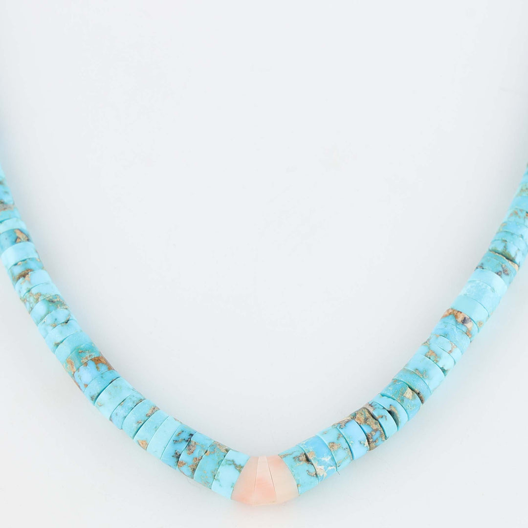 Navajo Evans Turquoise Heishi Necklace