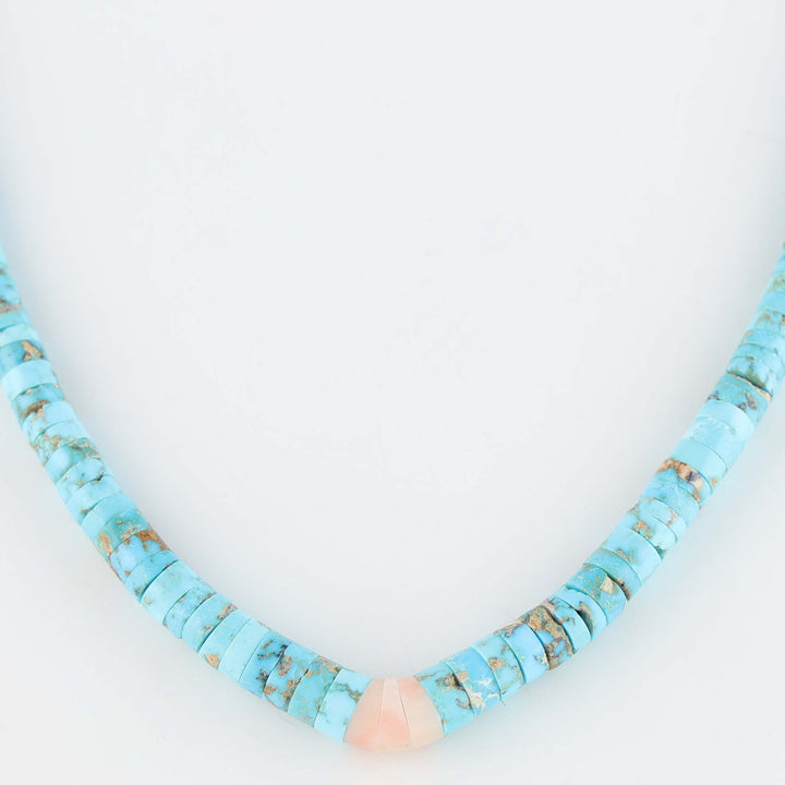 Navajo Evans Turquoise Heishi Necklace