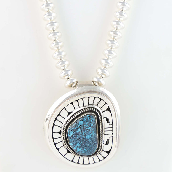 Navajo Lander Blue Turquoise Necklace