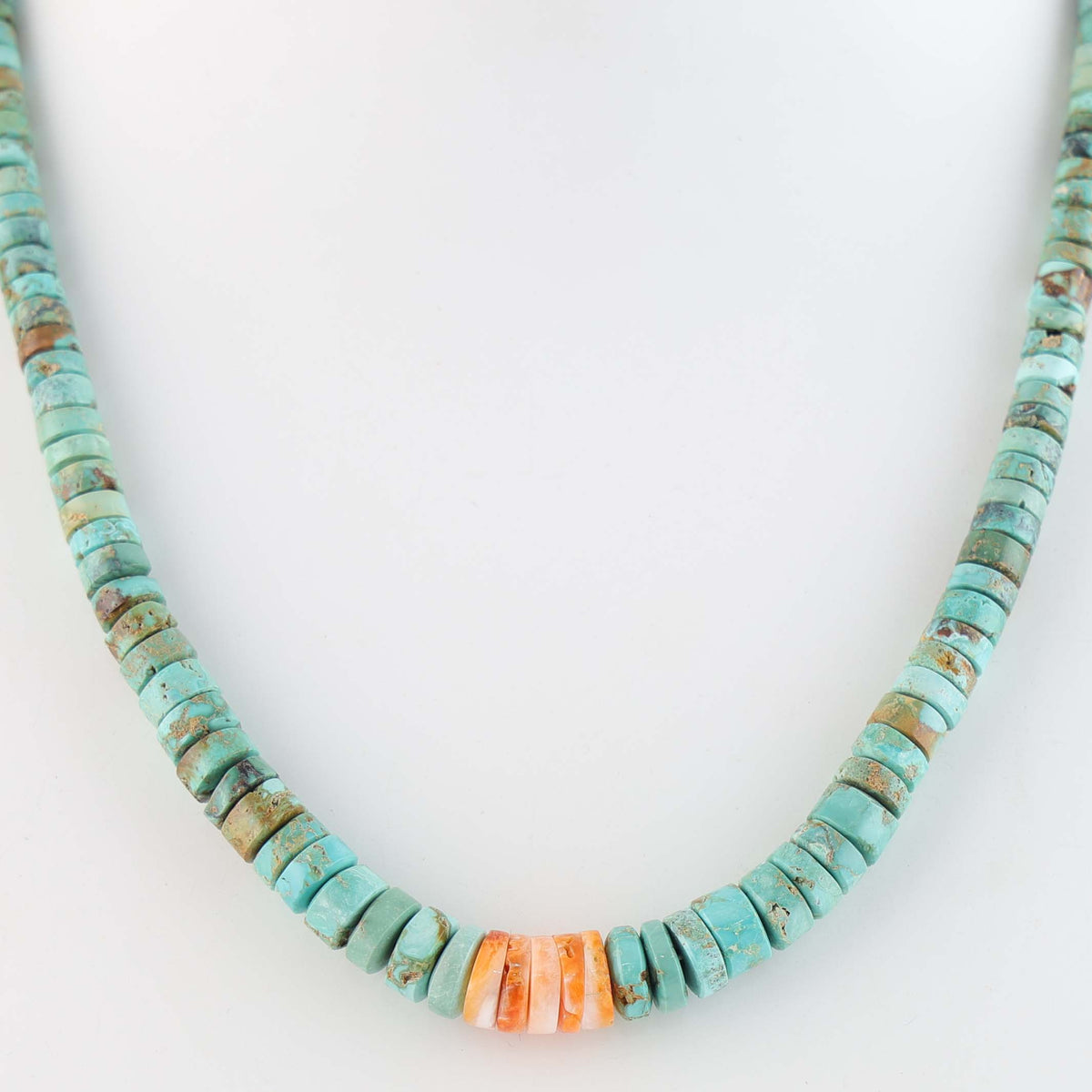 Hopi Blue Elephant Turquoise Necklace by Piki Wadsworth