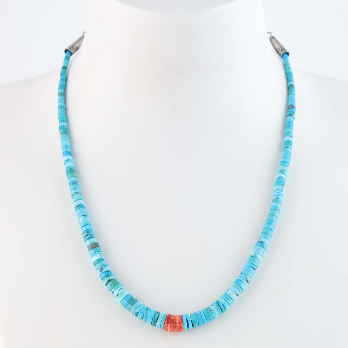 Hopi Sleeping Beauty Turquoise Necklace by Piki Wadsworth
