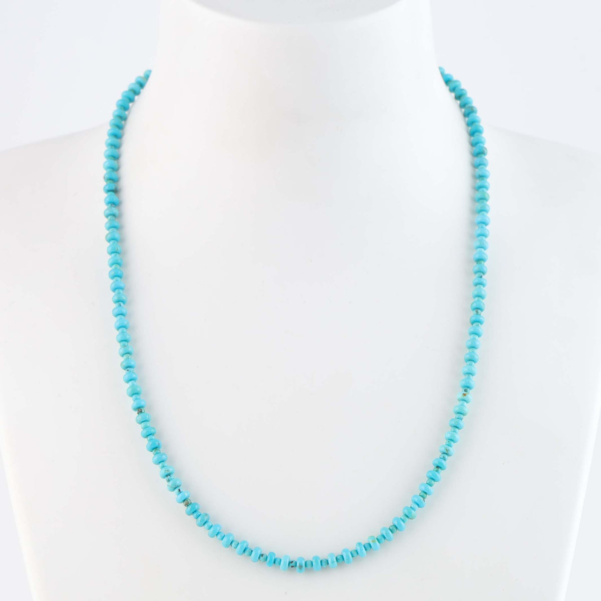 Navajo Sleeping Beauty Turquoise Necklace by Marcella Teller