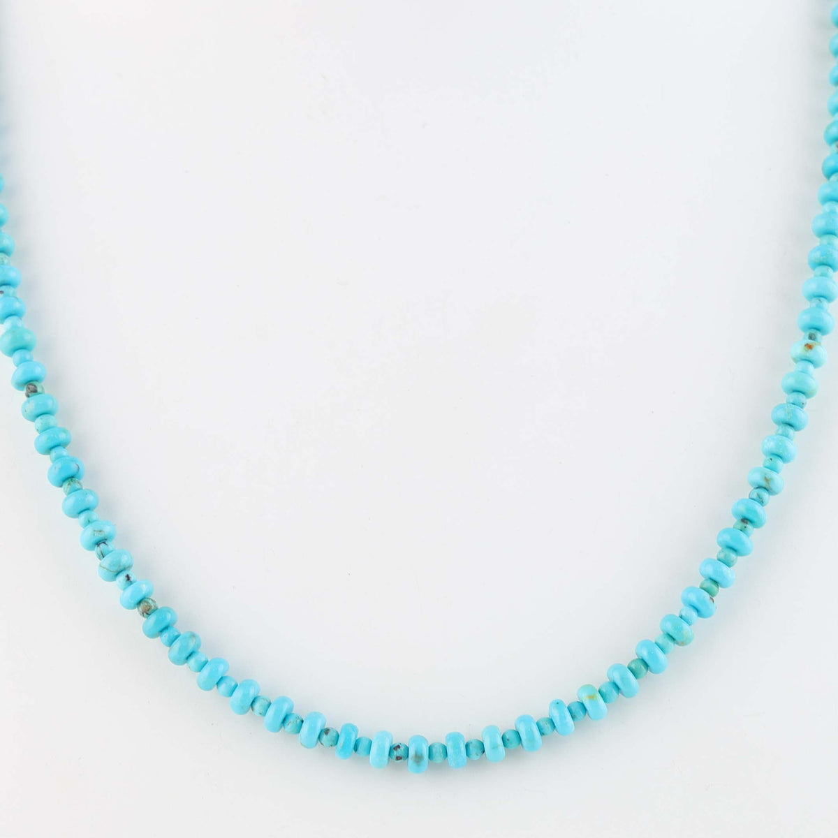 Navajo Sleeping Beauty Turquoise Necklace by Marcella Teller