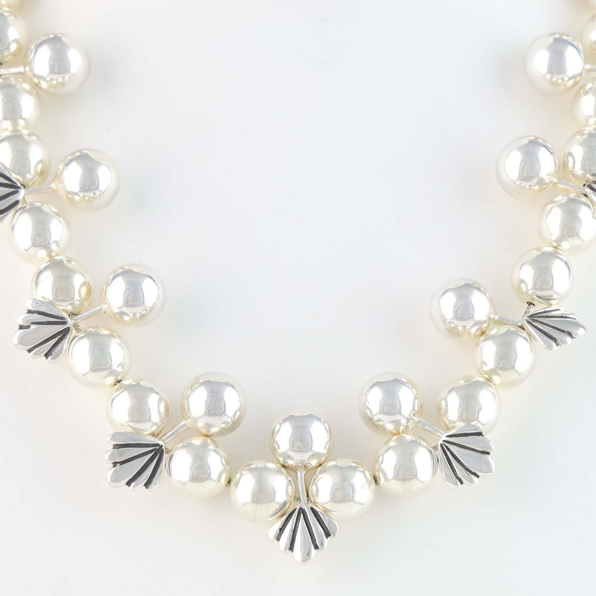 Navajo Pearl Necklace by Debbie Silversmith