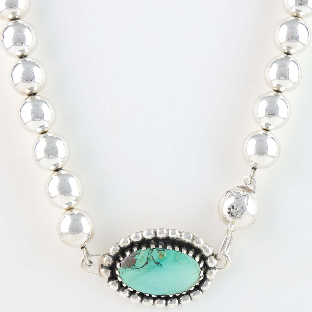 Navajo Pearl and Turquoise Necklace