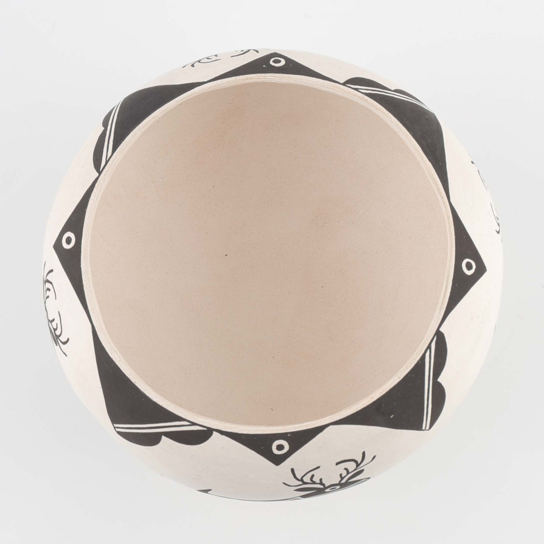1970s Acoma Deer Pot
