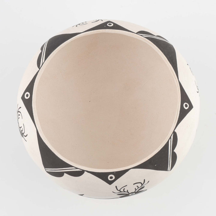 1970s Acoma Deer Pot