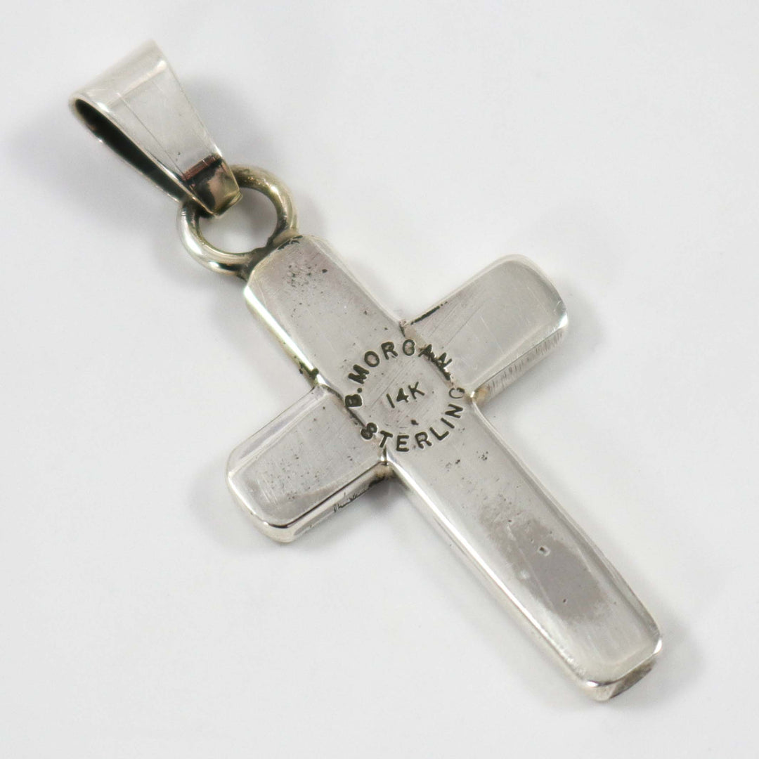 Gold on Silver Cross Pendant