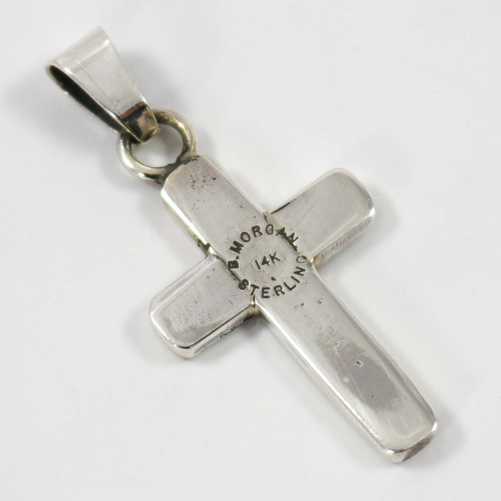 Gold on Silver Cross Pendant