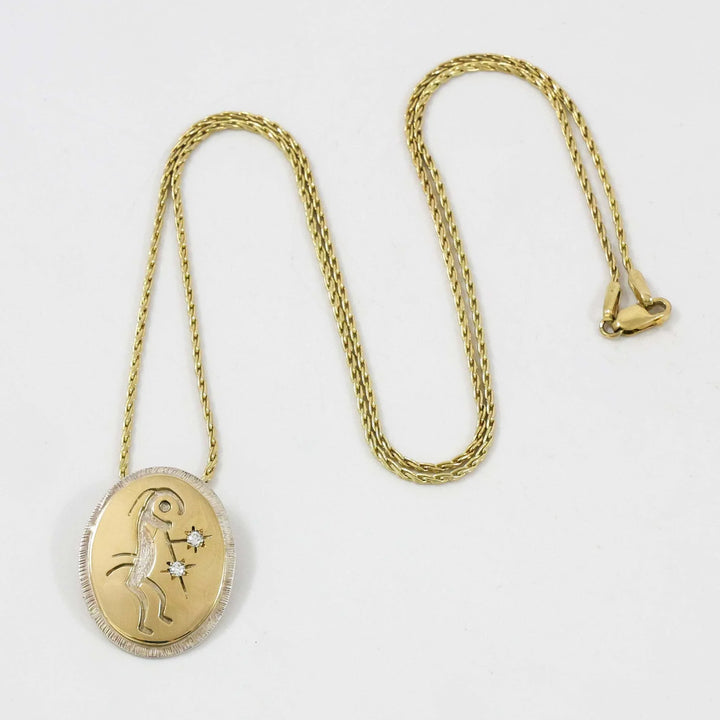 Starblower Pendant with Diamonds