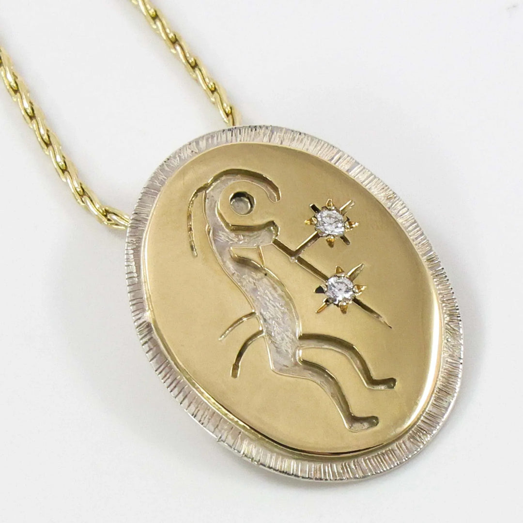 Starblower Pendant with Diamonds