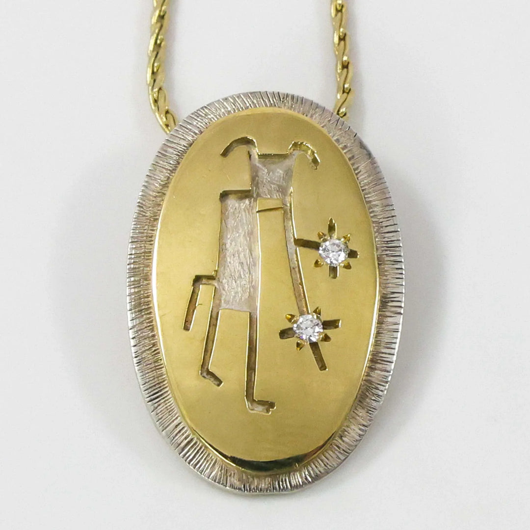 Starblower Pendant with Diamonds