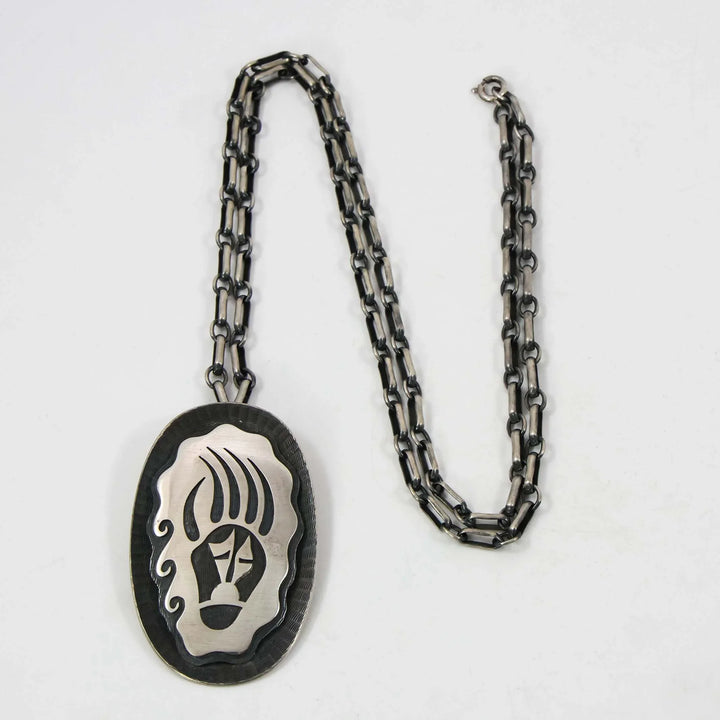 1980s Bear Paw Pendant