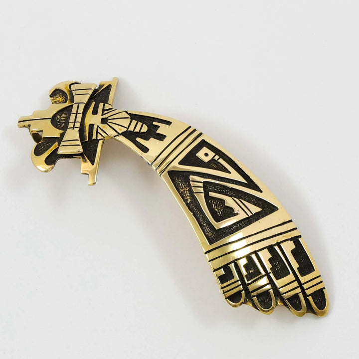 Gold Shalako Pin and Pendant