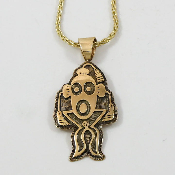 Gold Mudhead Pendant