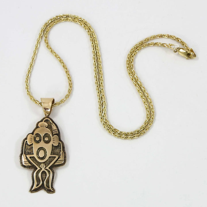 Gold Mudhead Pendant