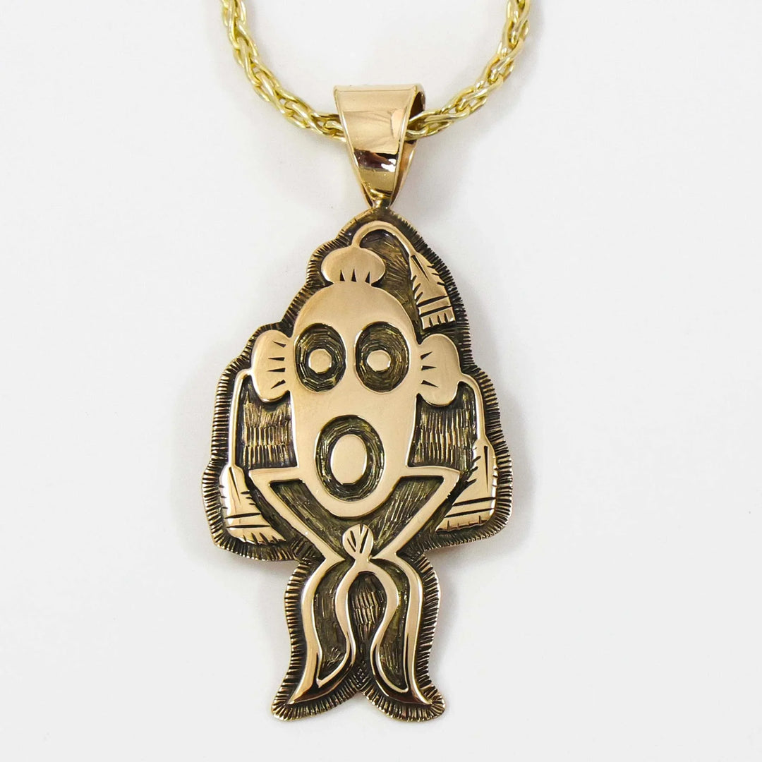 Gold Mudhead Pendant