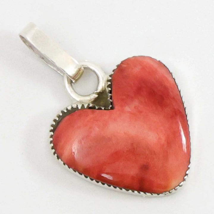 Spiny Oyster Shell Heart Pendant