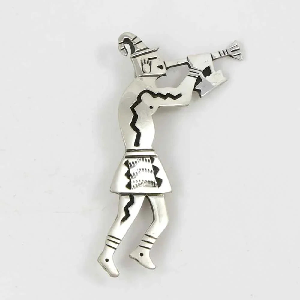 One-Horn Flute Player Pin and Pendant