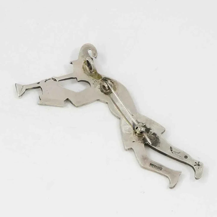 One-Horn Flute Player Pin and Pendant