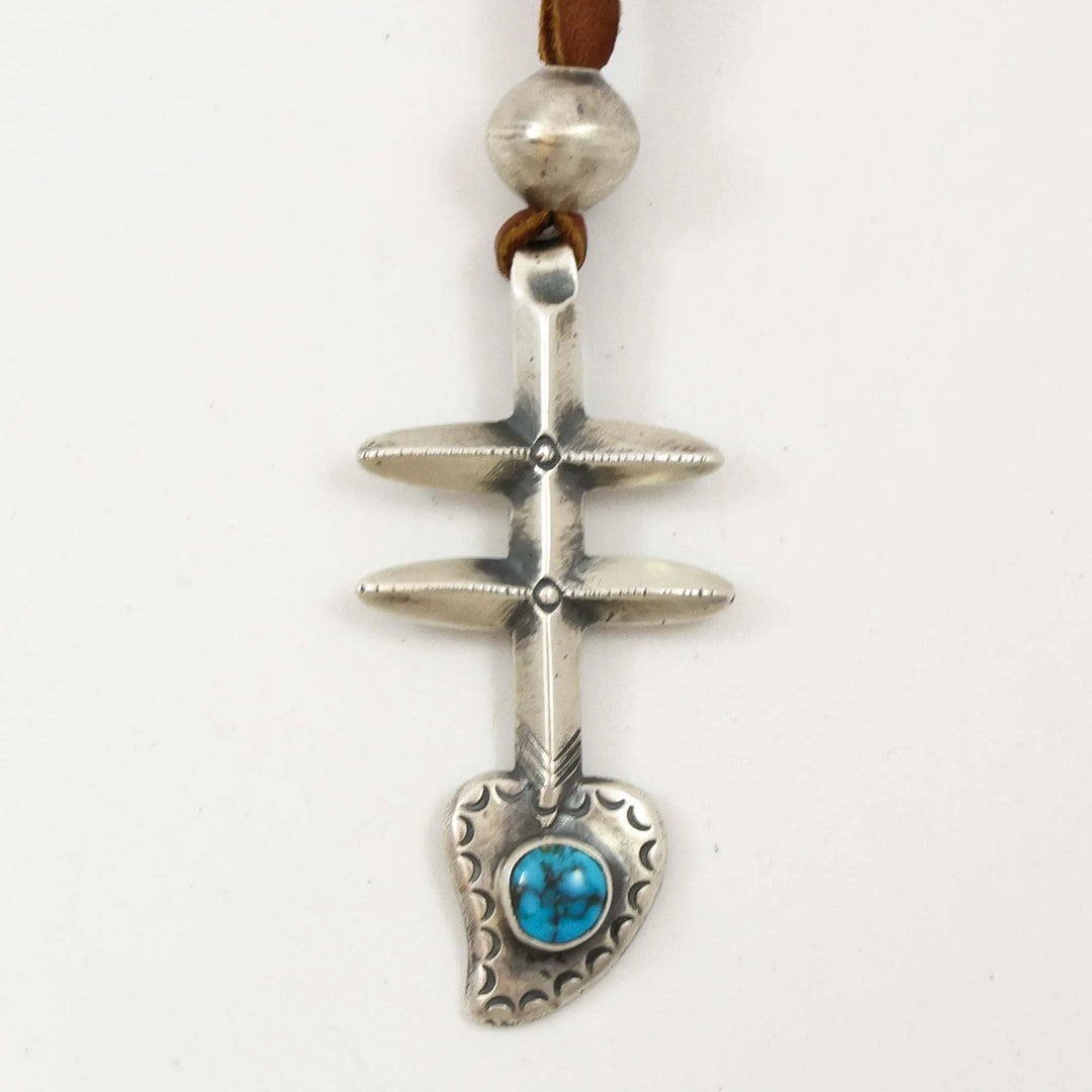 Turquoise Pueblo Cross Pendant