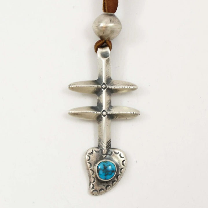 Turquoise Pueblo Cross Pendant