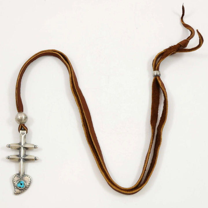 Turquoise Pueblo Cross Pendant