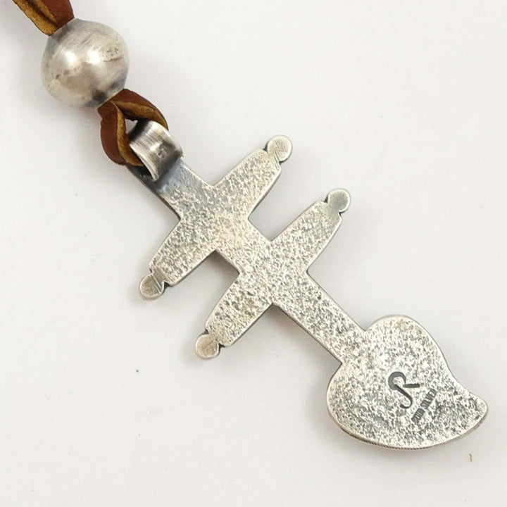 Turquoise Pueblo Cross Pendant