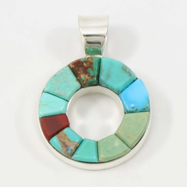 Turquoise and Rosarita Pendant