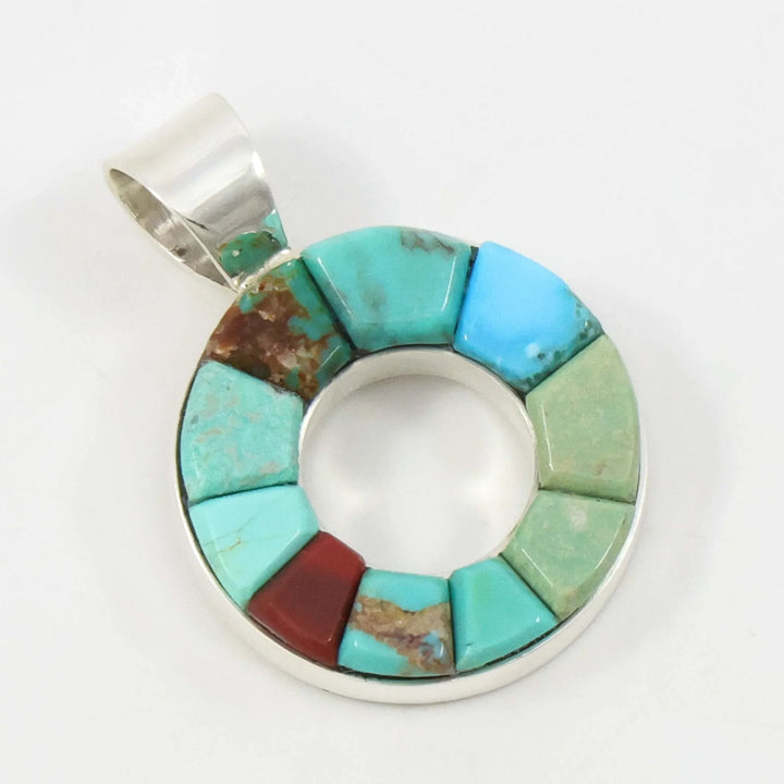 Turquoise and Rosarita Pendant