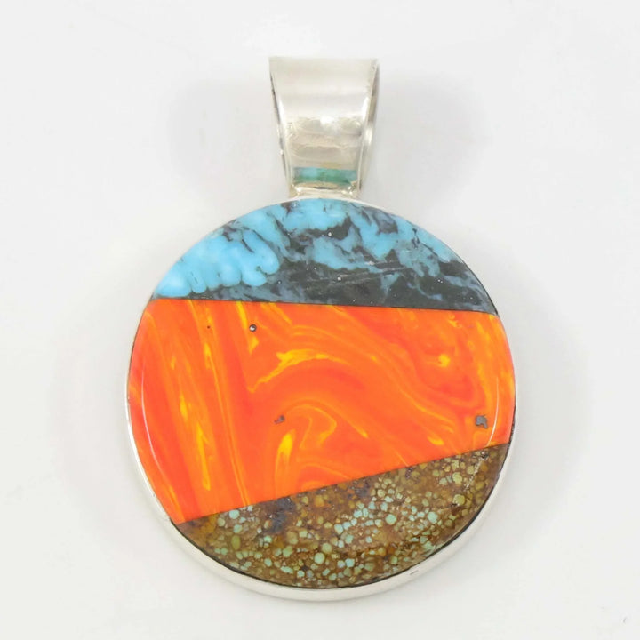 Rosarita and Turquoise Pendant