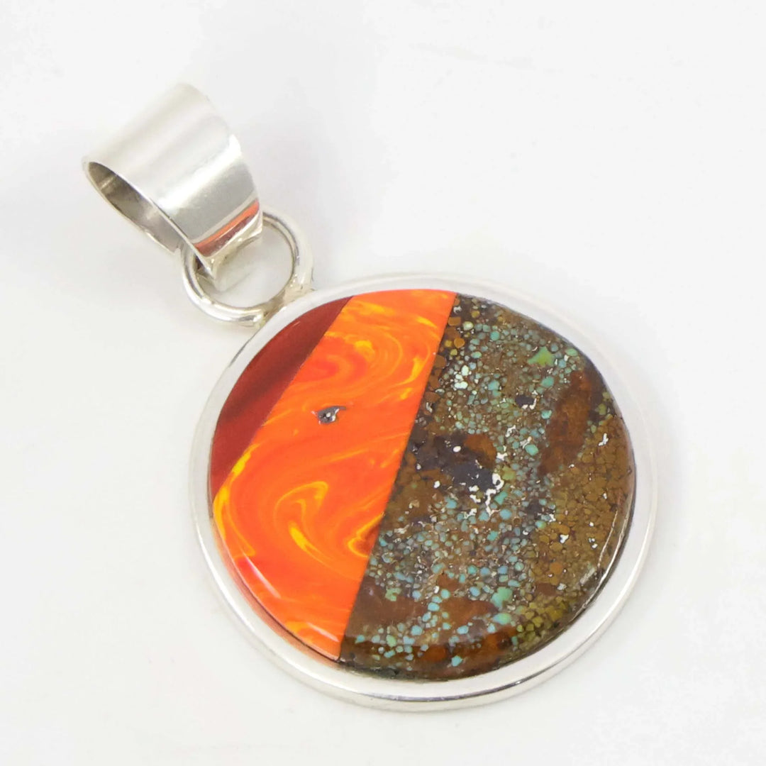 Rosarita and Turquoise Pendant