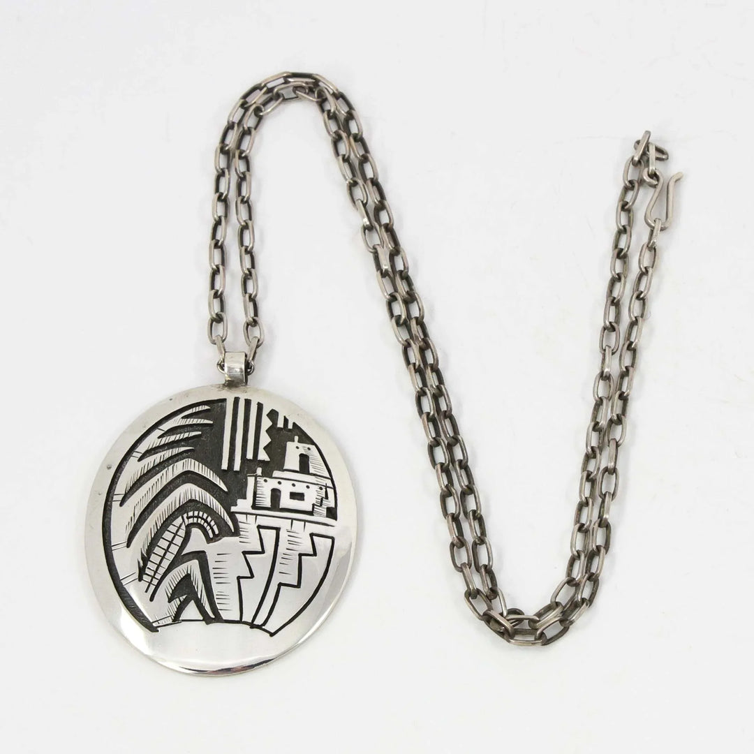 Village and Corn Pendant