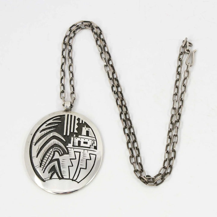 Village and Corn Pendant