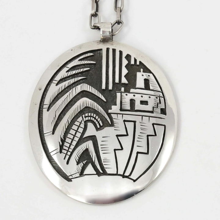 Village and Corn Pendant