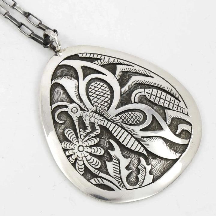 Butterfly and Flower Pendant