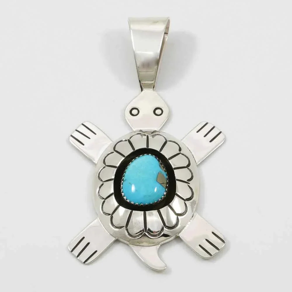 Turquoise Turtle Pendant